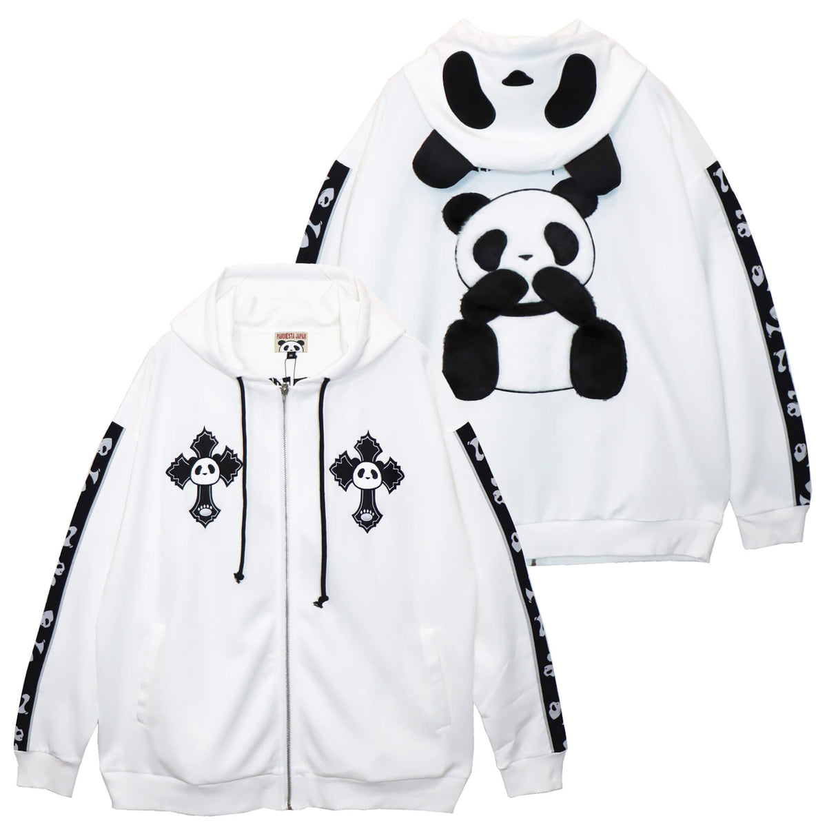 PANDIESTA ぬいぐるみパンダ フルジップ パーカー (595103 MENS/WOMENS