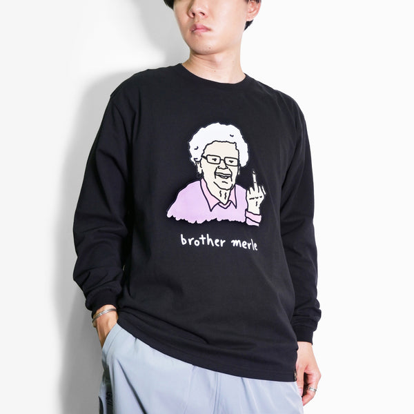RSC×BROTHER MERLE / F〇CK おばあちゃん LS T-SHIRT【25953228】