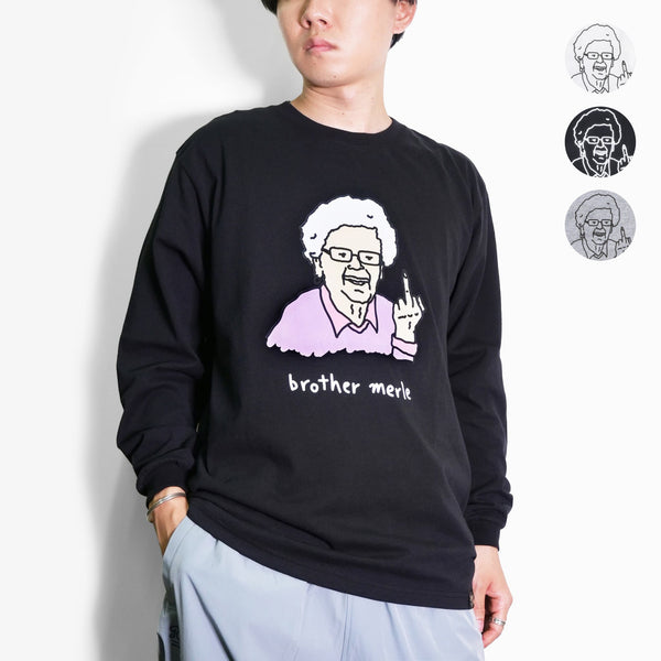 RSC×BROTHER MERLE / F〇CK おばあちゃん LS T-SHIRT【25953228】