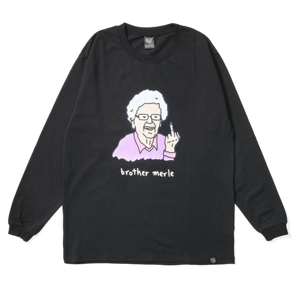 RSC×BROTHER MERLE / F〇CK おばあちゃん LS T-SHIRT【25953228】
