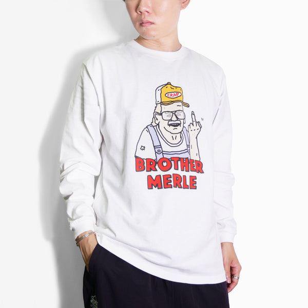 RSC×BROTHER MERLE / F〇CK おじいちゃん LS T-SHIRT【25953229】