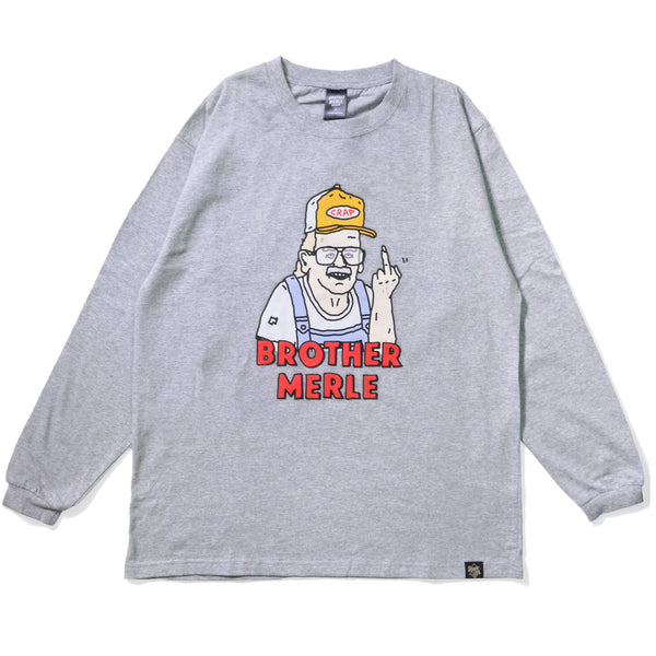 RSC×BROTHER MERLE / F〇CK おじいちゃん LS T-SHIRT【25953229】