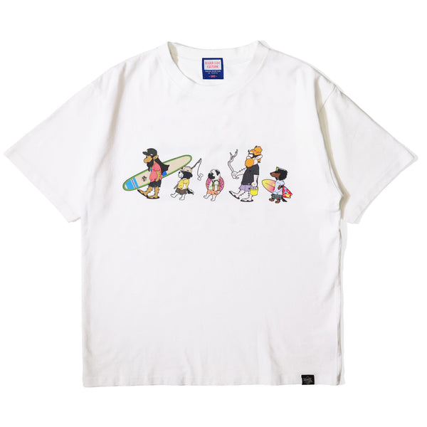 ＜KIDS＞RIVER SIDE CULTURE  / MARCO'S FAMILY LET'S SURF T-SHIRT【26853221】