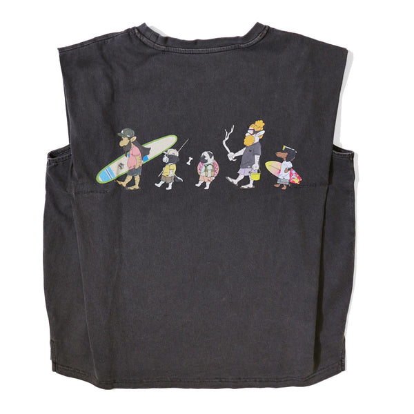 ＜KIDS＞RIVER SIDE CULTURE  / MY FAMILY SURFING NOSLEEVE【26853222】
