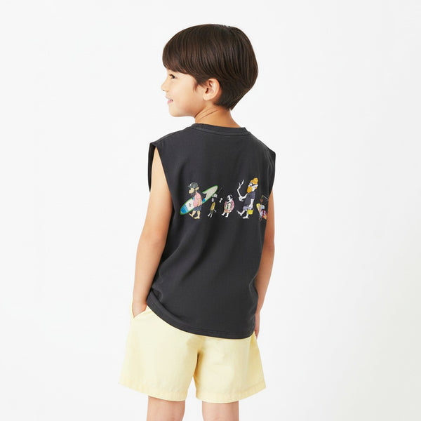 ＜KIDS＞RIVER SIDE CULTURE  / MY FAMILY SURFING NOSLEEVE【26853222】