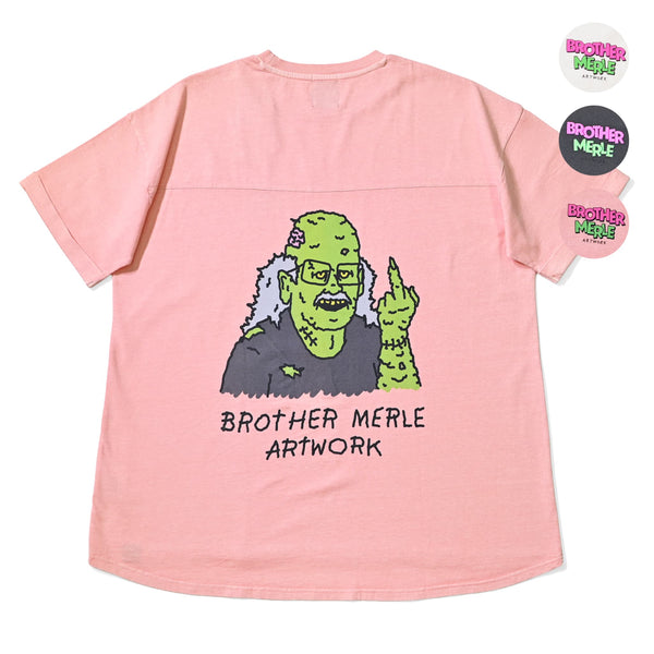 RSC×BROTHER MERLE / F〇CK ZOMBIE おじさん T-SHIRT(FREE SIZE) 【26853243】