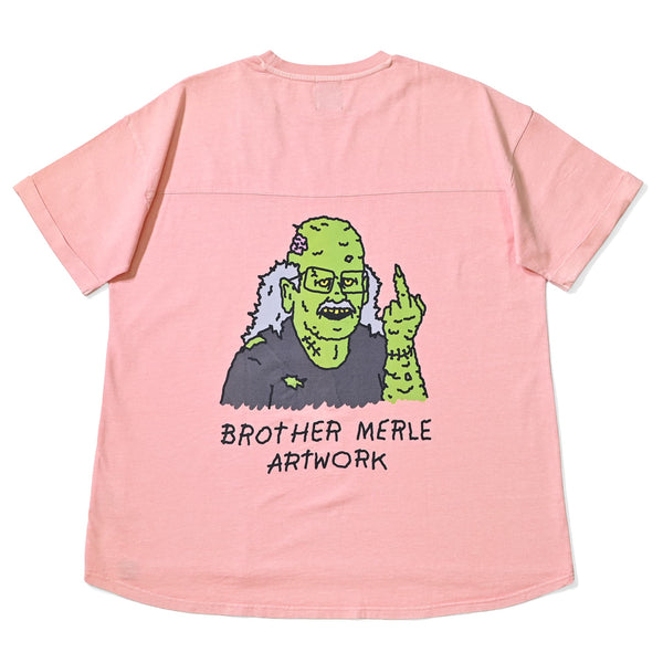 RSC×BROTHER MERLE / F〇CK ZOMBIE おじさん T-SHIRT(FREE SIZE) 【26853243】