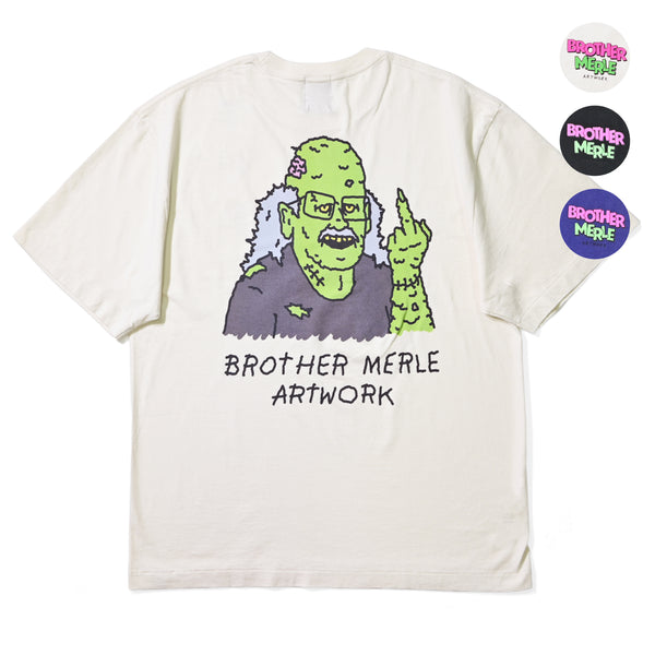 RSC×BROTHER MERLE / F〇CK ZOMBIE おじさん T-SHIRT 【26853245】