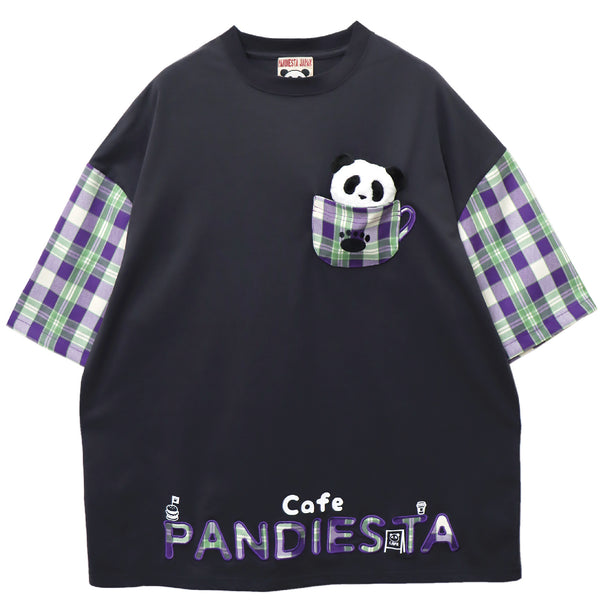 パンダカフェぬいぐるみ付きBIG Tシャツ 【554470】