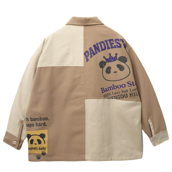 PANDIESTA シンメトリー 切替 リメイク ワイド カバーオール セットアップ可能(595957 MENS/WOMENS)