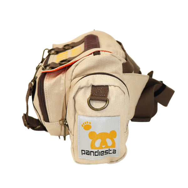 熊猫謹製 ミリタリー ドラム型 ウエストバッグ（595901 MENS/WOMENS)