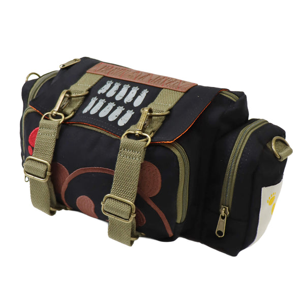 熊猫謹製 ミリタリー ドラム型 ウエストバッグ（595901 MENS/WOMENS)
