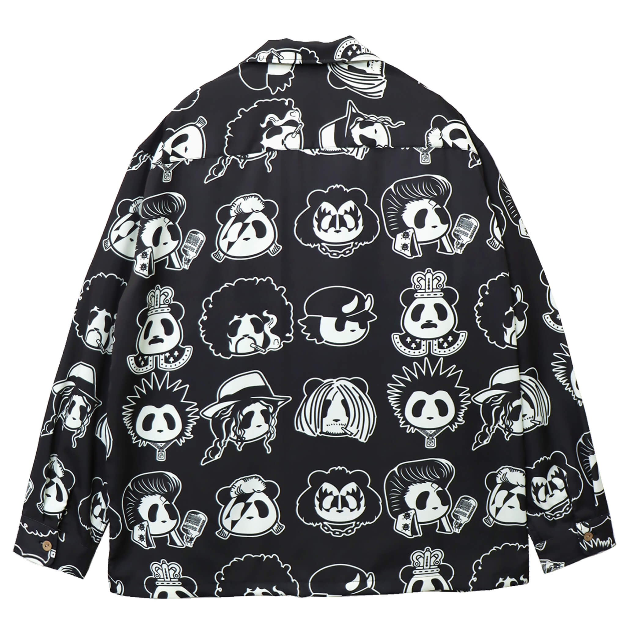 PANDIESTA ROCK STAR PANDA 総柄 オープンシャツ(595320 MENS