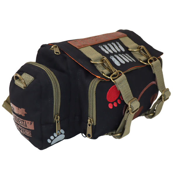 熊猫謹製 ミリタリー ドラム型 ウエストバッグ（595901 MENS/WOMENS)