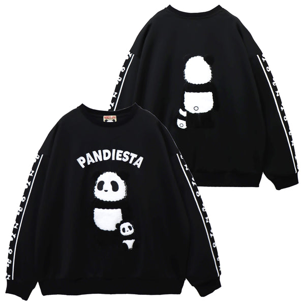 PANDIESTA ぬいぐるみパンダ プルオーバー (595105 MENS/WOMENS)