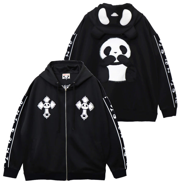 PANDIESTA ぬいぐるみパンダ フルジップ パーカー (595103 MENS/WOMENS)