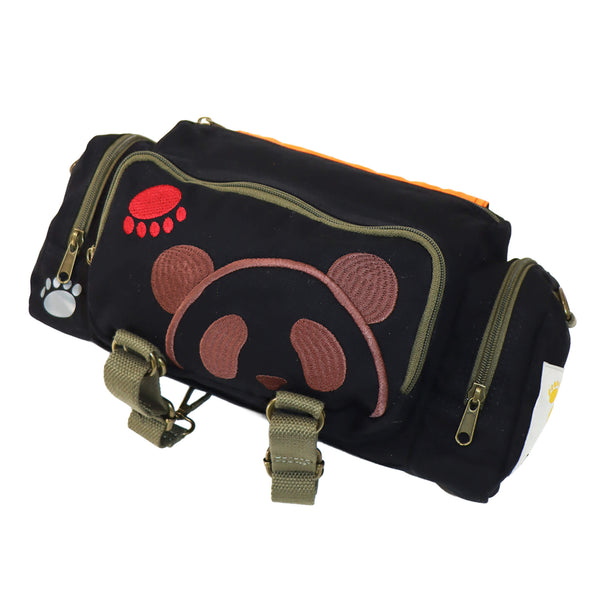 熊猫謹製 ミリタリー ドラム型 ウエストバッグ（595901 MENS/WOMENS)