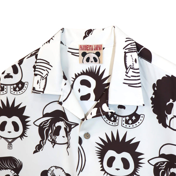 PANDIESTA ROCK STAR PANDA 総柄 オープンシャツ(595320 MENS)