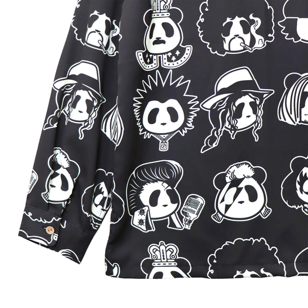 PANDIESTA ROCK STAR PANDA 総柄 オープンシャツ(595320 MENS)