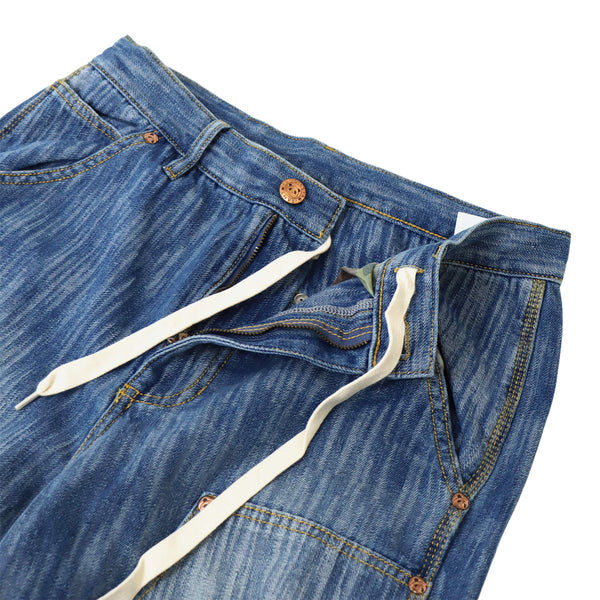 熊猫謹製 ウェーブ ジャガード ダブルニー ぺインター パンツ(595651 MENS)
