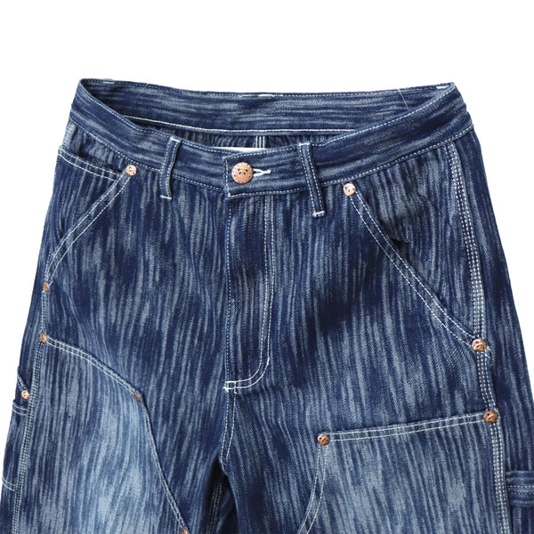 熊猫謹製 ウェーブ ジャガード ダブルニー ぺインター パンツ(595651 MENS)