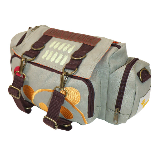 熊猫謹製 ミリタリー ドラム型 ウエストバッグ（595901 MENS/WOMENS)