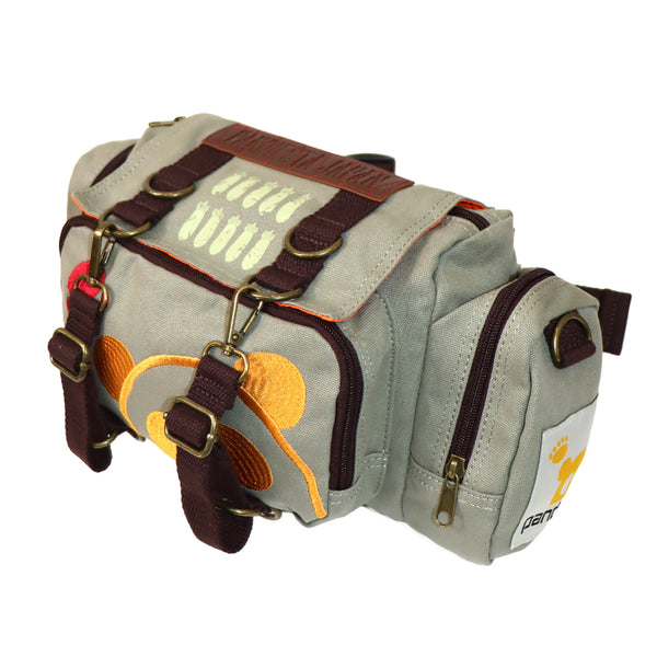 熊猫謹製 ミリタリー ドラム型 ウエストバッグ（595901 MENS/WOMENS)