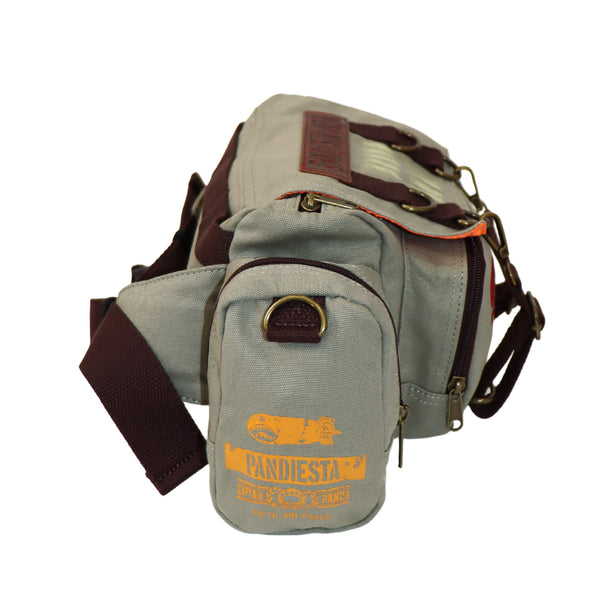 熊猫謹製 ミリタリー ドラム型 ウエストバッグ（595901 MENS/WOMENS)