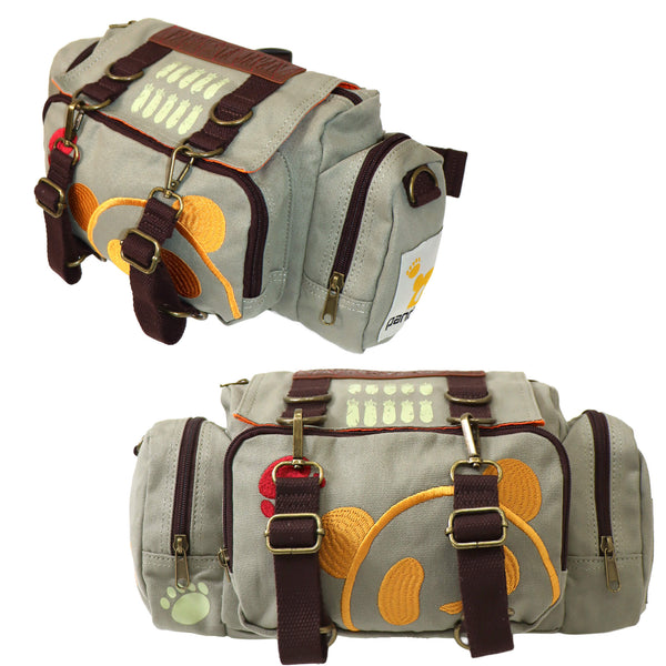 熊猫謹製 ミリタリー ドラム型 ウエストバッグ（595901 MENS/WOMENS)