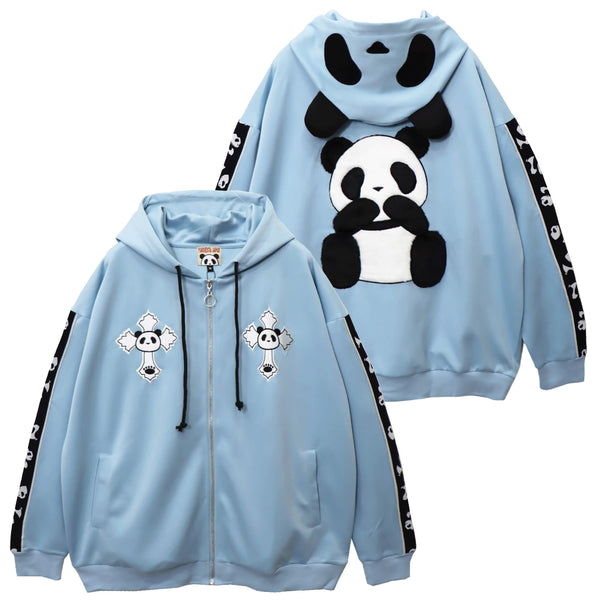 PANDIESTA ぬいぐるみパンダ フルジップ パーカー (595103 MENS/WOMENS)