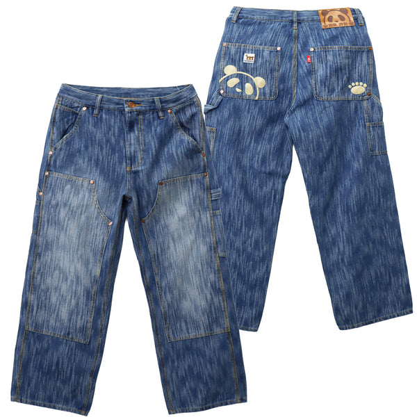 熊猫謹製 ウェーブ ジャガード ダブルニー ぺインター パンツ(595651 MENS)