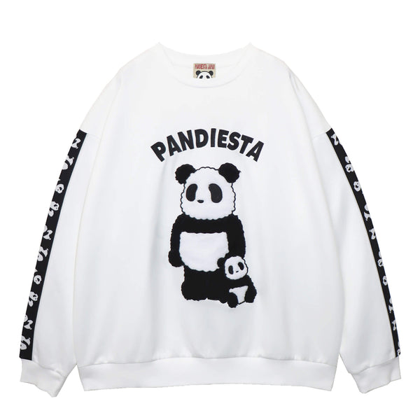 PANDIESTA ぬいぐるみパンダ プルオーバー (595105 MENS/WOMENS)