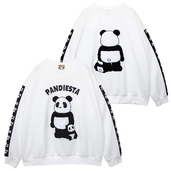 PANDIESTA ぬいぐるみパンダ プルオーバー (595105 MENS/WOMENS)